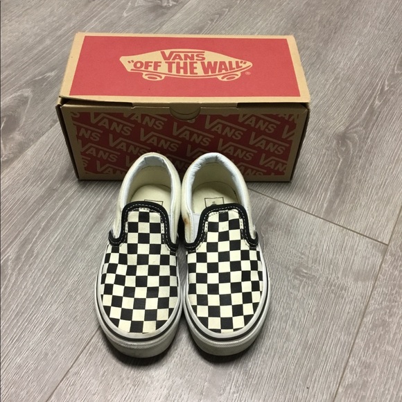 checkered vans size 2